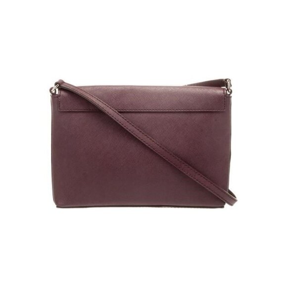 Kate Spade New York Plum Envelope Crossbody Bag With Polka Dot Interior - Picture 3 of 5